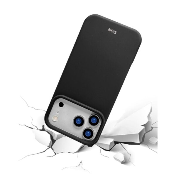 SiGN Liquid Silicone Skal för iPhone 17 Pro - Svart