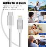 SiGN USB-C till Lightning Kabel 2.1A, 2m - Vit - Bild 6