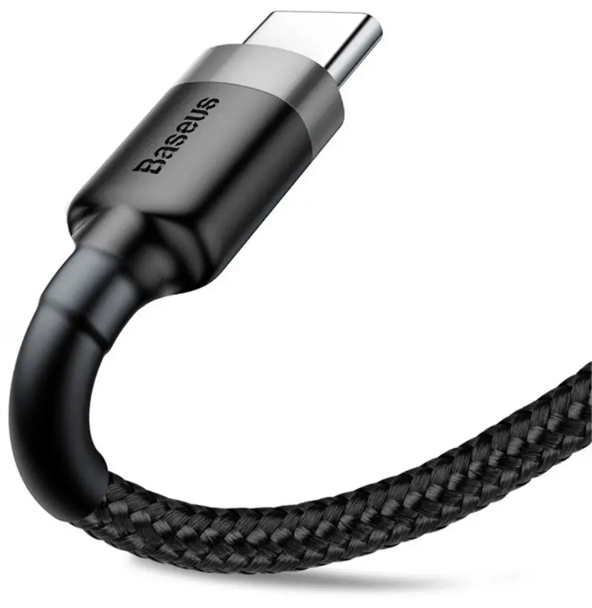 SiGN Cafule USB-C Kabel 2A, 2m - Röd
