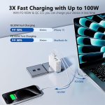 SiGN Snabbladdare 100W GaN 3xUSB-C / 1x USB-A - Vit - Bild 3