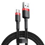 Baseus USB-C Kabel 2A, 2m - Röd/Svart - Bild 2