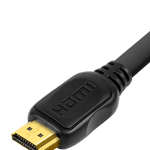 SiGN Platt HDMI till HDMI Kabel 4K, 2m - Svart