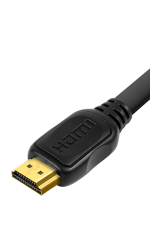 SiGN Platt HDMI till HDMI Kabel 4K, 2m - Svart