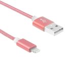 SiGN USB Kabel med Lightning Kontakt för iPhone & iPad, 2.1A, 2m - Rosa - Bild 2