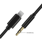 SiGN Lightning till Aux 3.5mm Ljudkabel, 1m - Svart - Bild 3