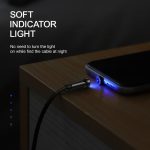 SiGN 3-in-1 360° Magnetkabel Lightning, USB-C, Micro-USB, 2.4A - Svart - Bild 7