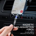 SiGN 3-in-1 360° Magnetkabel Lightning, USB-C, Micro-USB, 2.4A - Svart - Bild 5