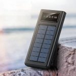 SiGN Kraftfull Solcell Powerbank med Inbyggd Kablar, 20000mAh - Svart - Bild 12