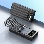 SiGN Kraftfull Solcell Powerbank med Inbyggd Kablar, 20000mAh - Svart - Bild 11