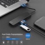 SiGN 5-i-1 USB-C-adapter HDMI 4K MicroSD, max 15W, 5V, 3A - Svart - Bild 4