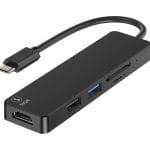 SiGN 5-i-1 USB-C-adapter HDMI 4K MicroSD, max 15W, 5V, 3A - Svart