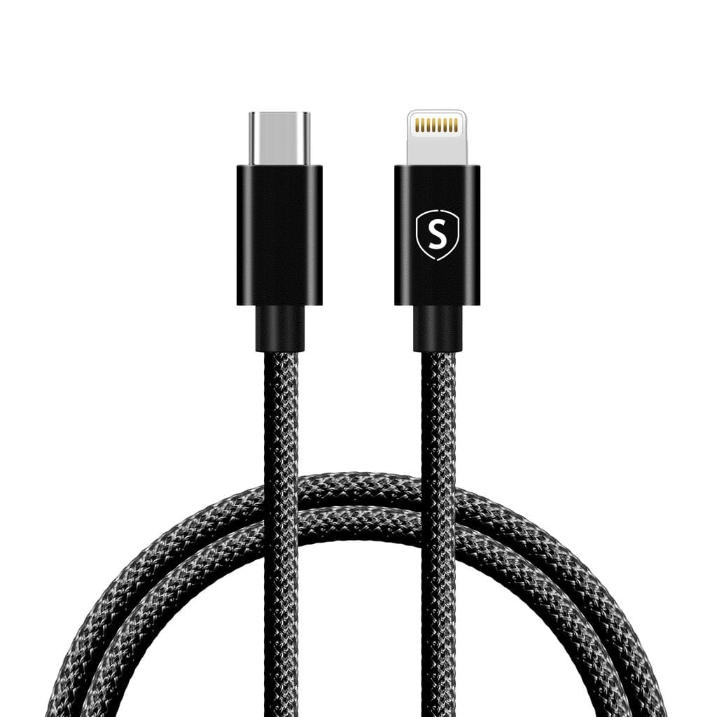 SiGN USB-C till Lightning-kabel 20W, 1m - Svart
