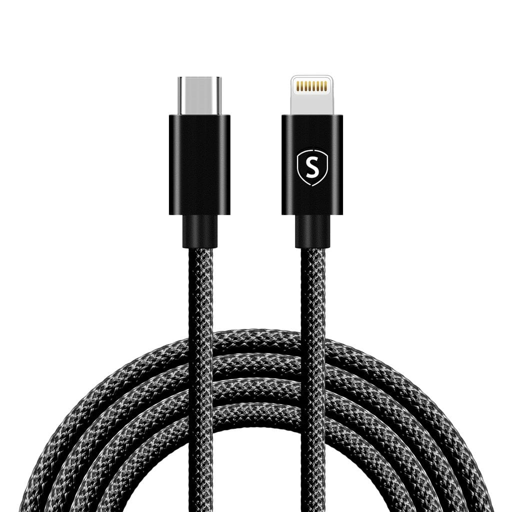 SiGN USB-C till Lightning-kabel 2.1A, 2m - Svart