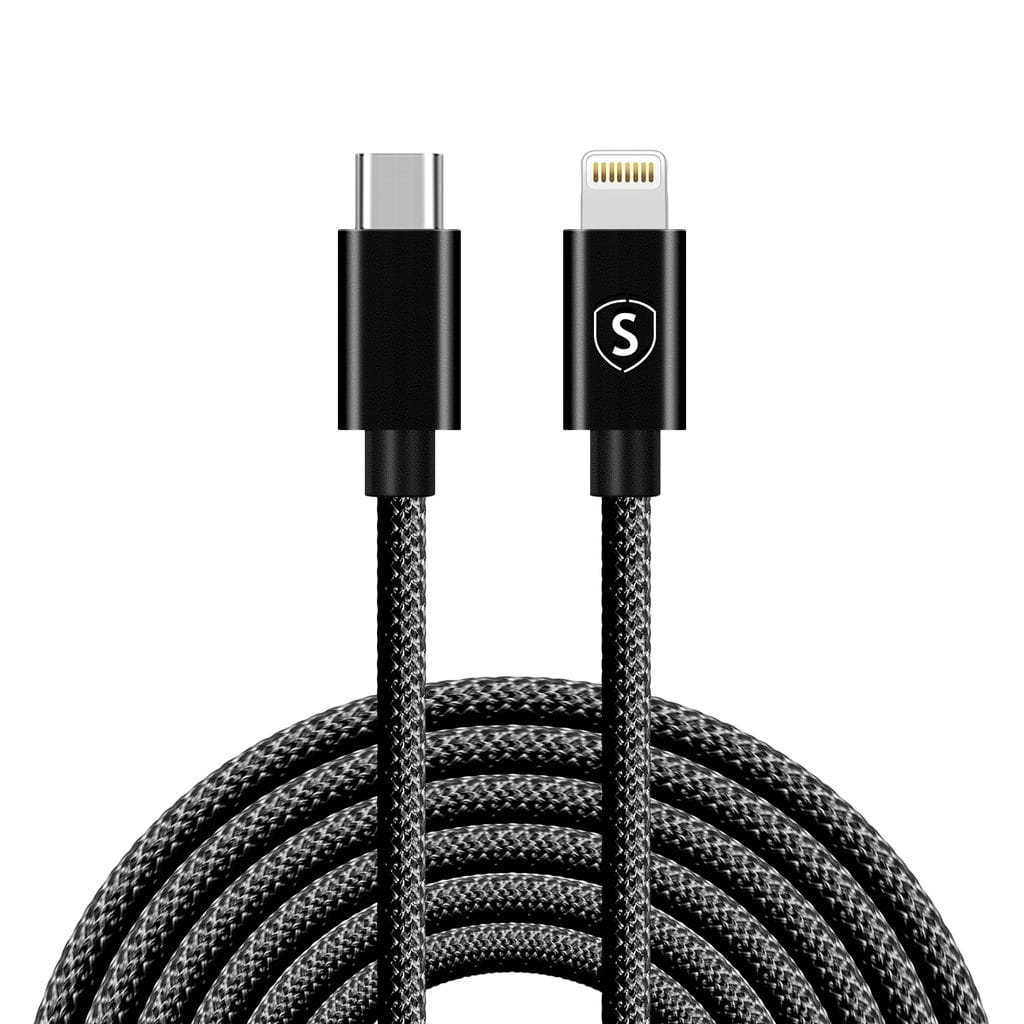 SiGN USB-C till Lightning-kabel 2.1A, 3m - Svart