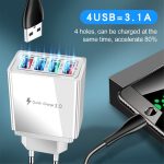 SiGN Snabbladdare 4xUSB-A, PD & Q.C 3.0, 33W - Vit - Bild 4