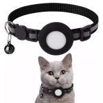 SiGN AirTag halsband för katt & små hundar - Svart