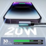 SiGN USB-C till Lightning Kabel 1.2m, 20W - Svart - Bild 6