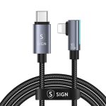 SiGN USB-C till Lightning Kabel 1.2m, 20W - Svart