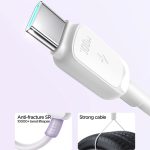 SiGN USB-C till USB-C Kabel 100W, 1.2m - Vit - Bild 2