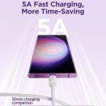 SiGN USB-C till USB-C Kabel 100W, 3m - Vit - Bild 4