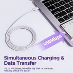 SiGN USB-C till USB-C Kabel 100W, 3m - Vit - Bild 5