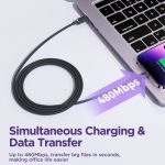 SiGN USB-C till Lightning Kabel 20W, 0.25m - Svart - Bild 3