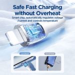 SiGN USB-C till Lightning Kabel 30W, 1.2m - Vit - Bild 4