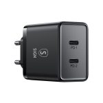 SiGN Dual USB-C PD Laddare 40W - Svart