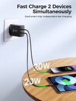 SiGN Dual USB-C PD Laddare 40W - Svart - Bild 5