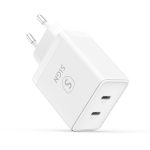 SiGN Dual USB-C PD Laddare 40W - Vit