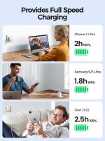 SiGN Dual USB-C PD Laddare 40W - Vit - Bild 4