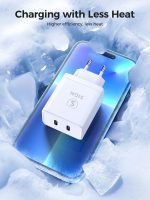 SiGN Dual USB-C PD Laddare 40W - Vit - Bild 7