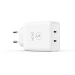 SiGN Dual USB-C PD Laddare 40W - Vit - Bild 2