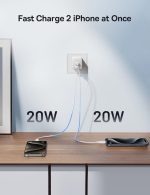 SiGN Dual USB-C PD Laddare 40W - Vit - Bild 9