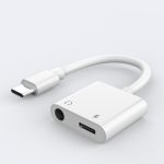 SiGN USB-C till 3.5mm AUX Adapter, 3A - Ladda & Lyssna - Vit - Bild 3
