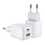 SiGN Mini Snabbladdare USB & USB-C, PD & Q.C3.0, 3A, 30W - Vit - Bild 3