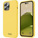 SiGN Liquid Silicone skal till iPhone 14 Pro - Gul