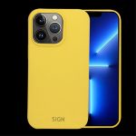 SiGN Liquid Silicone skal till iPhone 15 Pro Max - Gul - Bild 2