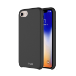 SiGN Liquid Silicone skal till iPhone 7 & 8/SE 2 - Svart