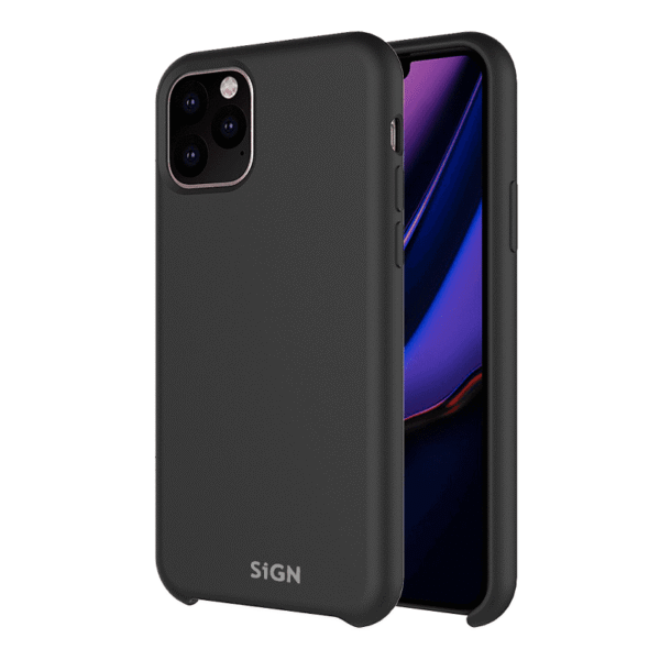 SiGN Liquid Silicone skal till iPhone 11 Pro Max - Svart