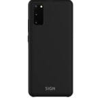 SiGN Liquid Silicone skal till Samsung Galaxy S20 - Svart