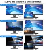 SiGN USB-C-hub + Bildöverföring till TV via Bluetooth 1080p, 10w - Svart - Bild 4