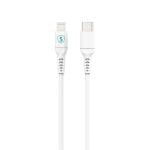 SiGN USB-C till Lightning-kabel 1m, MFi, 3A, 60W - Vit