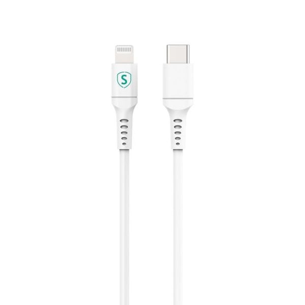 SiGN USB-C till Lightning-kabel 1m, MFi, 3A, 60W - Vit