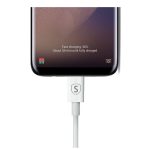 SiGN USB-C Kabel för Snabbladdning 2.4A, 0,25m - Vit - Bild 2