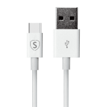 SiGN USB-C Kabel för Snabbladdning 2.4A, 2m - Vit