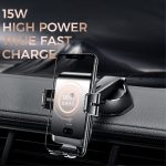 SiGN Bilhållare för Smartphones med Trådlös Laddning, 4.7"-6.8" - Svart - Bild 5