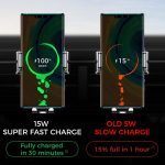 SiGN Bilhållare för Smartphones med Trådlös Laddning, 4.7"-6.8" - Svart - Bild 9
