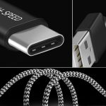 SiGN Skin USB-C Kabel 2.4A, 12W, 0.25m - Svart/Vit - Bild 4