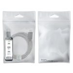 SiGN Skin USB-C till Lightning Kabel 2.1A, 2m - Svart/Vit - Bild 3